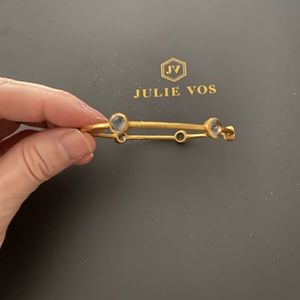 Julie Vos Milano bangle in chalcedony blue